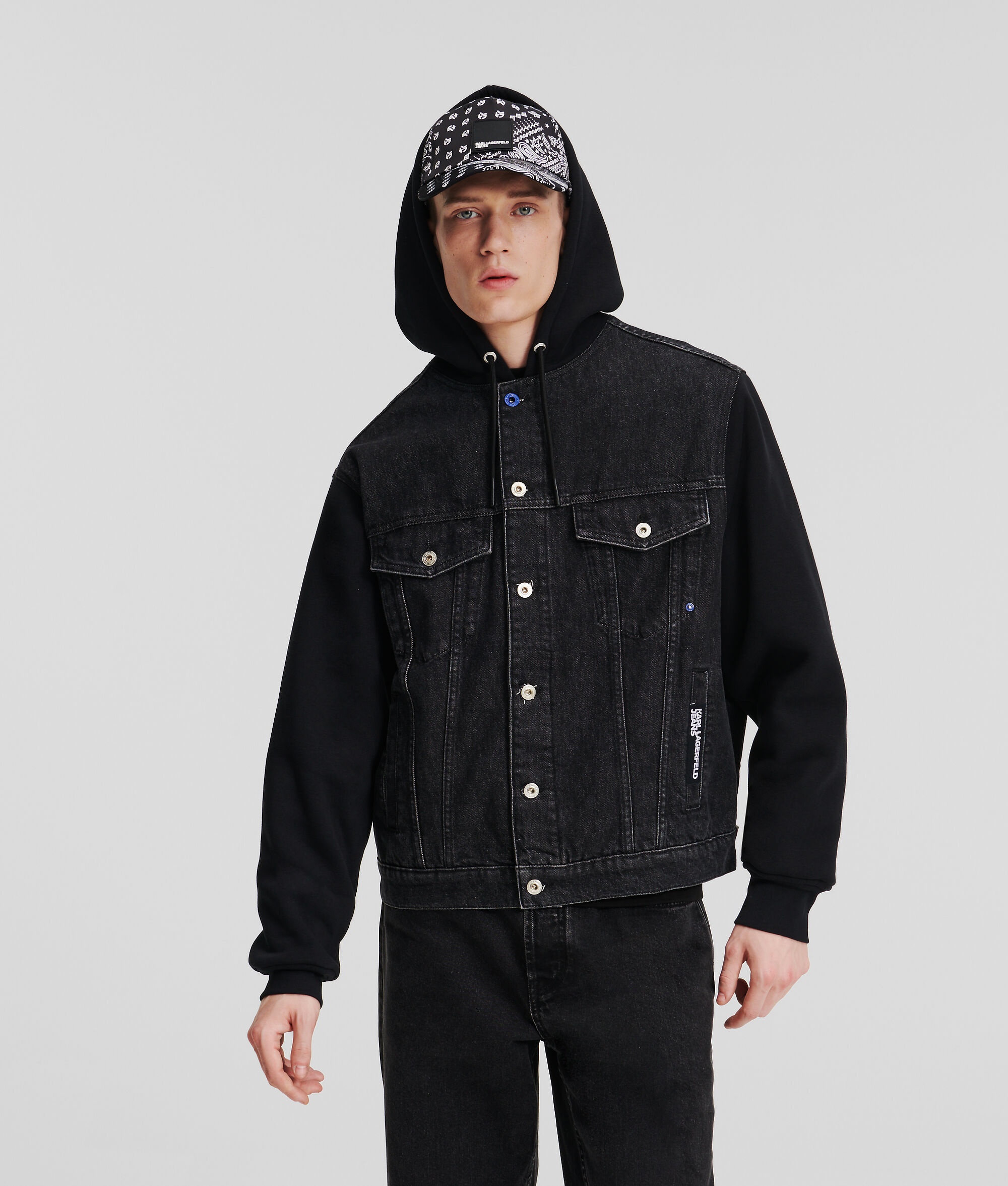 (image for) Responsive KLJ MIX MATERIAL DENIM JACKET